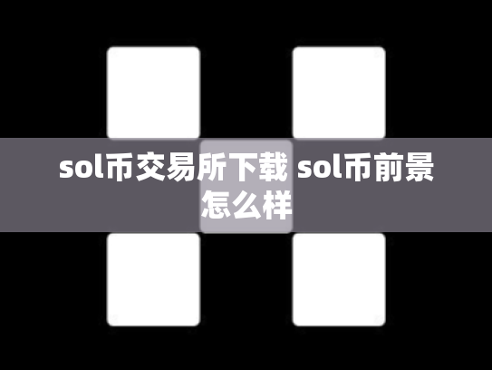sol币交易所下载 sol币前景怎么样