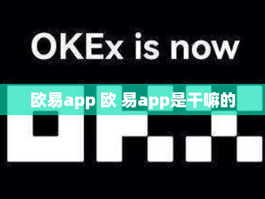 欧易app 欧 易app是干嘛的