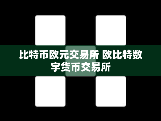 比特币欧元交易所 欧比特数字货币交易所