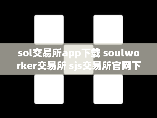 sol交易所app下载 soulworker交易所 sjs交易所官网下载