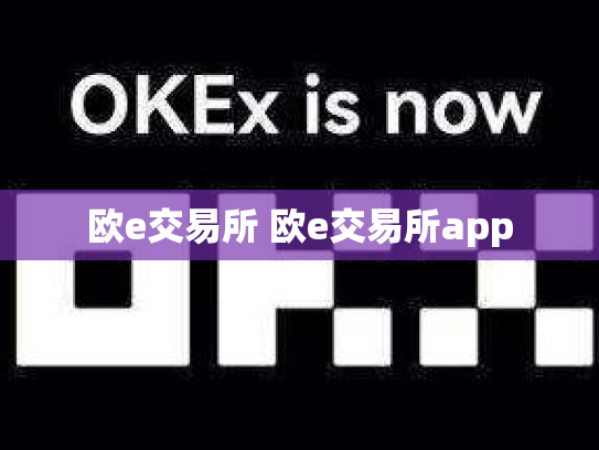 欧e交易所 欧e交易所app