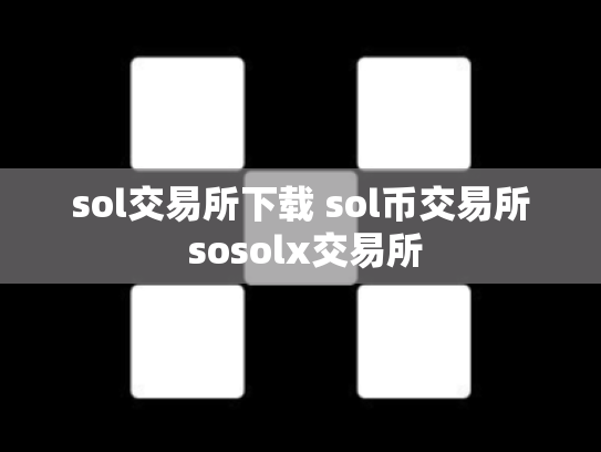 sol交易所下载 sol币交易所 sosolx交易所